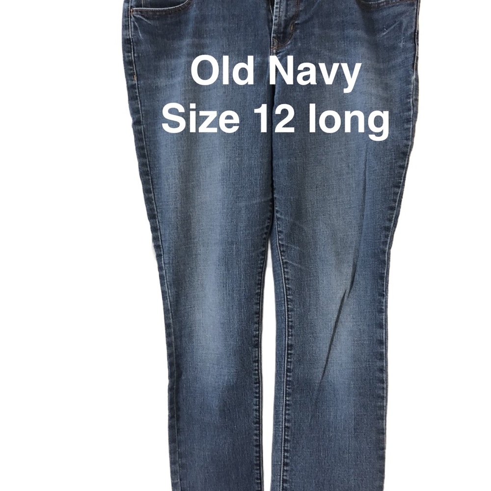 Old Navy Blue Straight Leg Jeans Classic Style